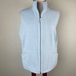 Casual Corner Annex Full Zip Sleeveless Fleece Jacket Size L EUC